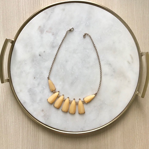 Yellow Gem Statement Necklace - Picture 1 of 4